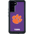 Clemson University Tiger Print Purple Galaxy S24 Plus Waterproof Case